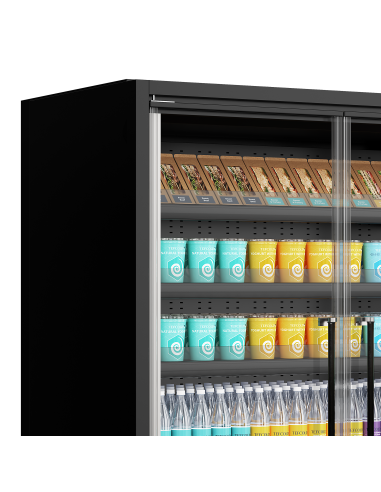 Multideck-kyl för stormarknader - Galaxy+ GP26FGD Black