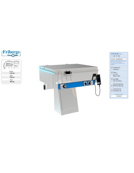 FBL55/2 sidopip, 65mm djup