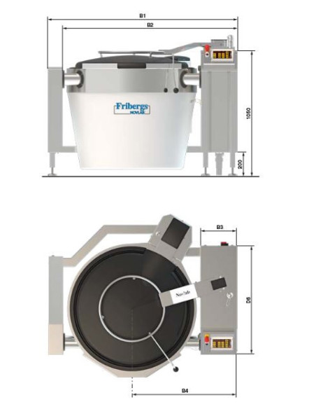 FKN-3 Kokgryta 300L Blandare