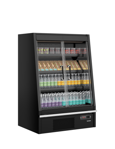 Multideck-kyl för stormarknader - Galaxy+ GPL10FGD Black