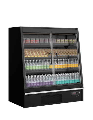 Multideck-kyl för stormarknader - Galaxy+ GPL14FGD Black