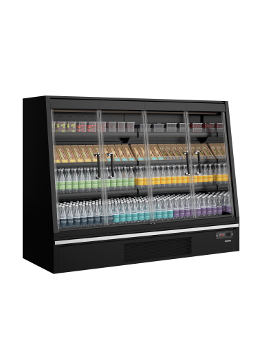 Multideck-kyl för stormarknader - Galaxy+ GPL20FGD Black