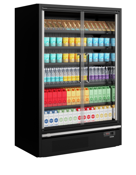 Multideck-kyl för stormarknader - Galaxy+ GP14FGD Maxi Black