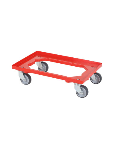 Transportrulle 600x400 röd modell TRR röd