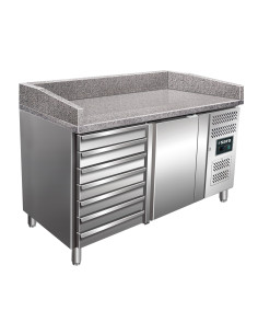 Pizzabord, 1 dörr + 7 lådor, modell MARGA PZ 1610 TN