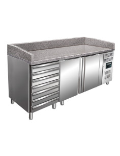 Pizzabord, 2 dörrar + 7 lådor, modell MARGA PZ 2610 TN