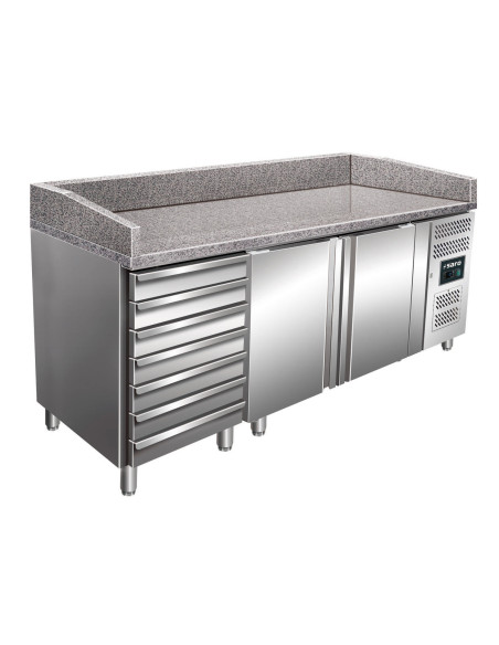 Pizzabord, 2 dörrar + 7 lådor, modell MARGA PZ 2610 TN