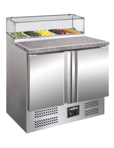 Pizzabord, 2 dörrar, glasskiva, modell PS 200 G
