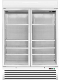 Frysskåp med 2 glasdörrar, modell D 920 - vit