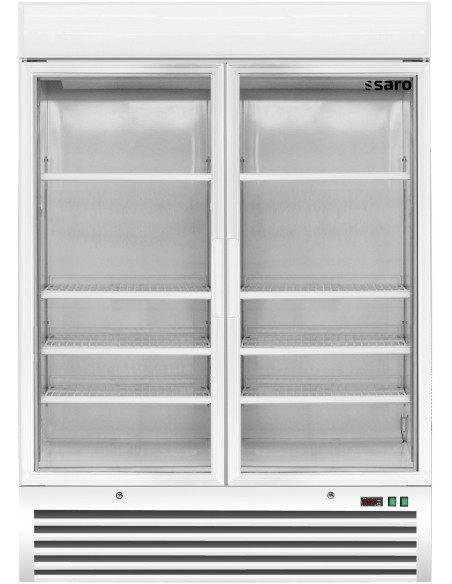 Frysskåp med 2 glasdörrar, modell D 920 - vit