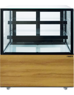 Kakdisplay, trädekor, 300 liter, modell MAXIME