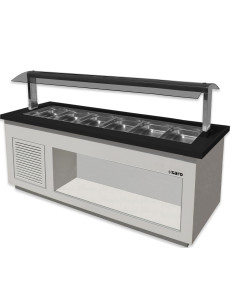 Salladsbar för 6x 1/1 GN, modell PREMIUM LINE SB-K230 vit