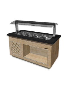 Varmbuffé för 4x 1/1 GN, Modell PREMIUM LINE SB-H170 OAK
