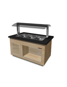 Salladsbar för 3x 1/1 GN, modell PREMIUM LINE SB-K130 OAK