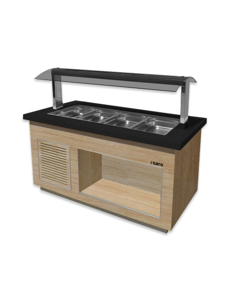 Salladsbar för 4x 1/1 GN, modell PREMIUM LINE SB-K170 OAK