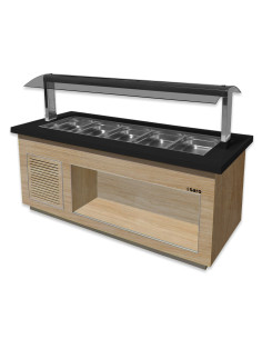 Salladsbar för 5x 1/1 GN, modell PREMIUM LINE SB-K200 OAK