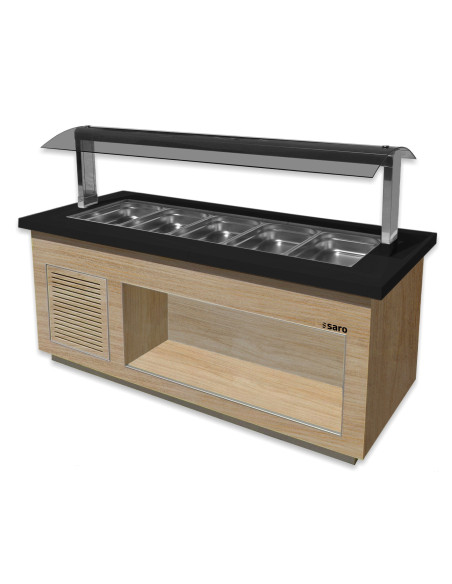 Salladsbar för 5x 1/1 GN, modell PREMIUM LINE SB-K200 OAK