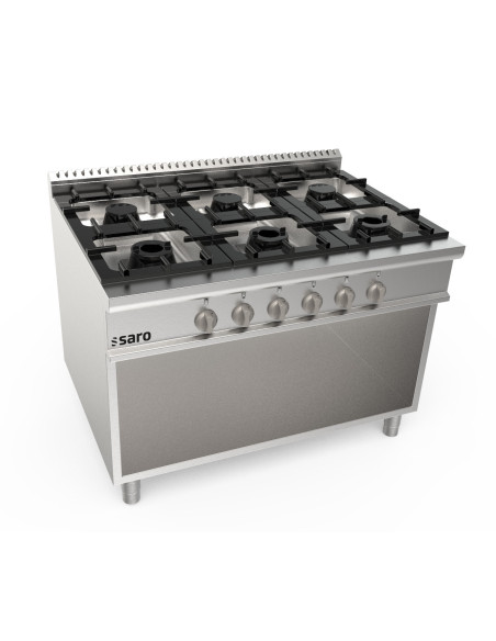 Gasspis öppen botten 6 brännare modell LQ / CUG6BA