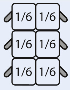 Pastakorgset 6 x 1/6