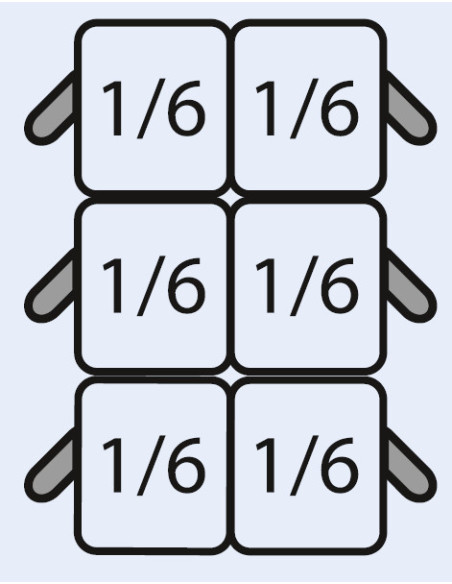 Pastakorgset 6 x 1/6