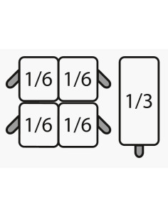 Pastakorgset 4 x 1/6 + 1 x 1/3