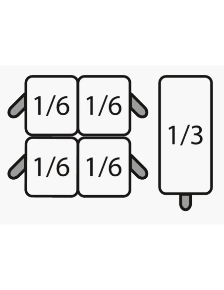 Pastakorgset 4 x 1/6 + 1 x 1/3