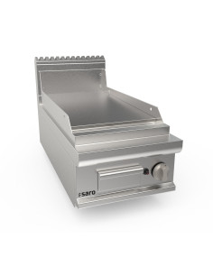 Gasgrillplatta 400 mm bred bordsskiva slät modell LQ / FTG2BBL