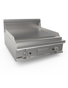 Gasgrillplatta 800 mm bred bordsskiva slät modell LQ / FTG4BBL