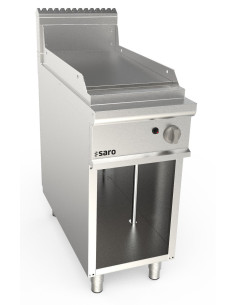 Gasgrillplatta 400 mm bred fristående slät modell LQ / FTG2BAL