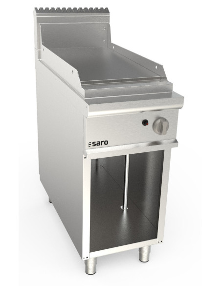 Gasgrillplatta 400 mm bred fristående slät modell LQ / FTG2BAL