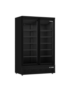 Kylskåp med 2 glasdörrar, modell GTK 1000 PRO - svart