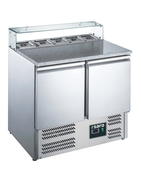 Pizzabord, 2 dörrar, glasskiva, modell EPS 900G