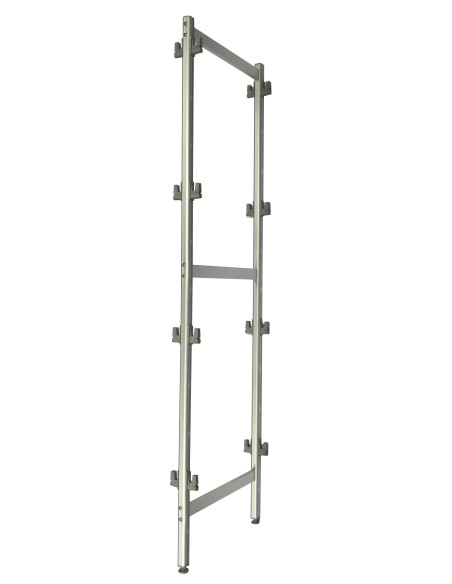 Mittsektion i aluminium för 475 mm djup / höjd 1700 mm