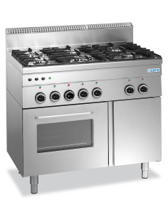 Gasspis med gasugn, 6 brännare 600 Line modell G6SFA6