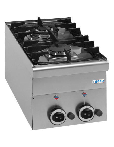 Gasspis, 2 brännare 600 Line bordsmodell G2S6