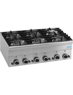Gasspis, 6 brännare 600 Line bordsmodell G6S6