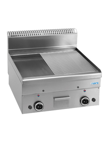 Gasgrillplatta 1/2 slät 1/2 räfflad bord modell GFT66LR
