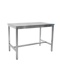 Bord i rostfritt stål utan stativ - B 1200 x D 600 mm