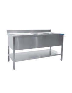 Diskho med 2 hoar, höger - B 1800 x D 700 mm