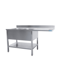 Diskho mitt 2 hoar, vänster - B 1600 x D 700 mm