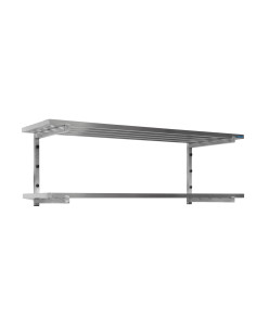 Vägghylla med strävor, 2 hyllplan 800 mm