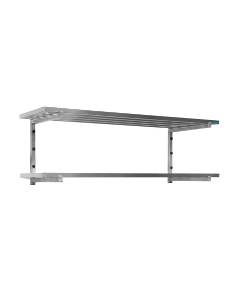 Vägghylla med strävor, 2 hyllplan 1400 mm