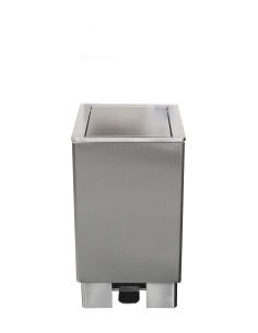Soptunna i rostfritt stål 60 liter, modell Apollo