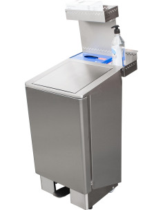 Soptunna i rostfritt stål 60 liter, modell Apollo 2