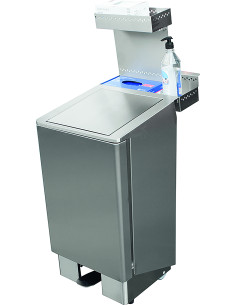 Soptunna i rostfritt stål 90 liter, modell Jupiter 2