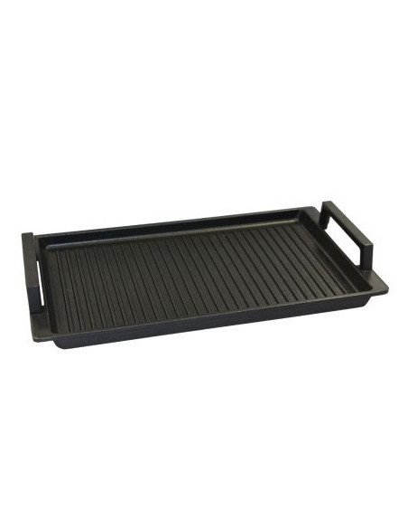 Eurolux Premium grillplatta med handtag i rostfritt stål 41 x 24 x 2,5 cm, räfflad Eurolux Premium grillplatta med handtag i rostfritt stål 41 x 24 x 2,5 cm, räfflad