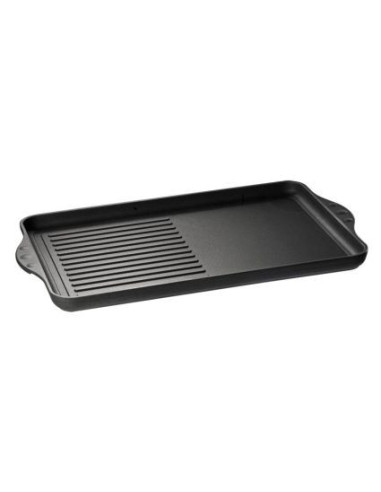 Eurolux Premium grillplatta 43 x 28 x 2,5 cm, halvräfflad