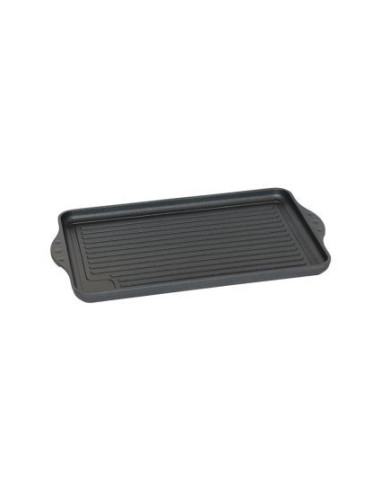 Eurolux Premium grillplatta 43 x 28 x 2,5 cm, räfflad