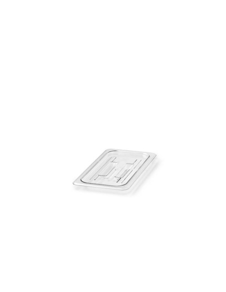 Lock GN 1/3, m htg, Polycarb, Klar