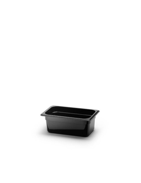 Kantin Gn 1/4-100 Polycarb, Svart